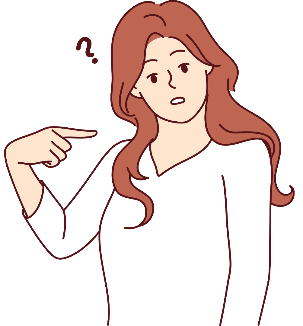 woman image with why expression